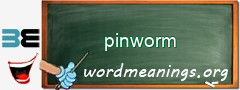 WordMeaning blackboard for pinworm